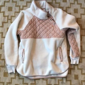 Abercrombie asymmetrical quarter snap fleece